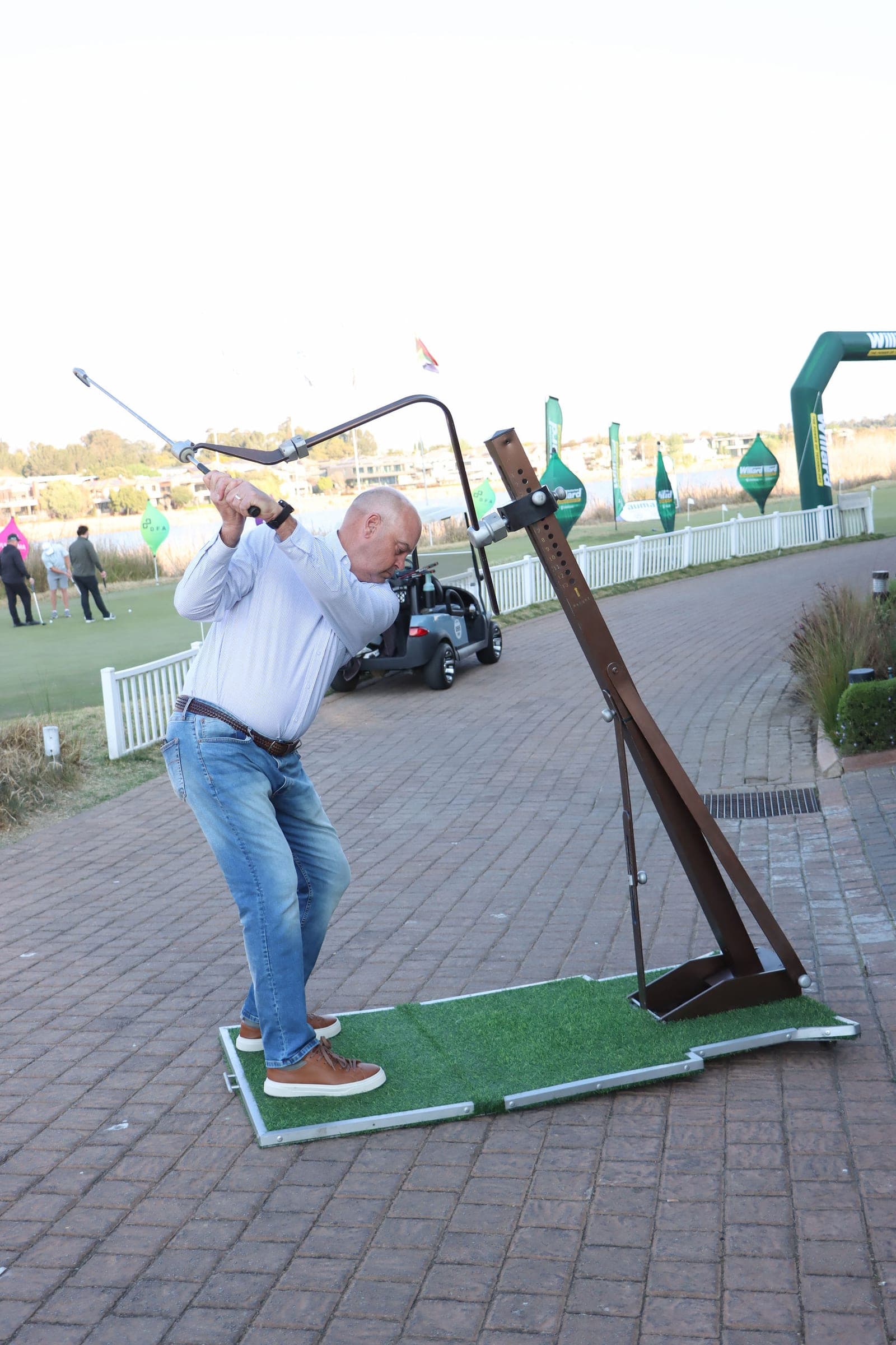 Nico van Rensburg on the Swing Path Pro apparatus