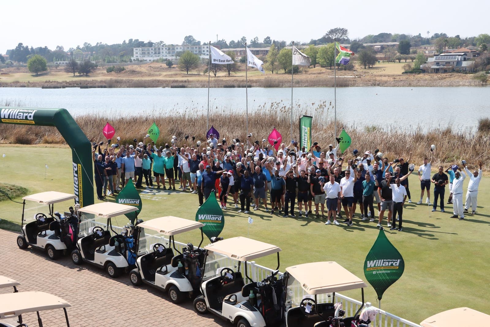 Participants at the Ebotse Links golf day